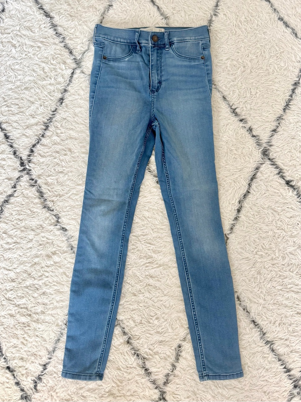 Abercrombie & Fitch Light Blue High-Rise Jean Legging - Size 25/0